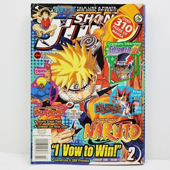 Shonen Jump Magazine February 2006 Vol. 4 #2 ft. Naruto, One Piece, Manga, More - Picture 1 of 13